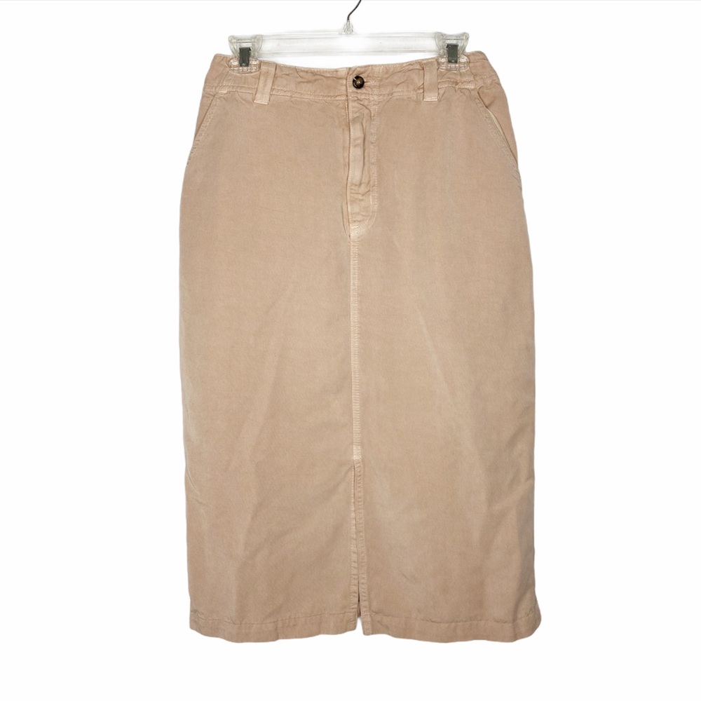 PULP vintage High Waisted Peach Front Slit Pocketed pencil Skirt